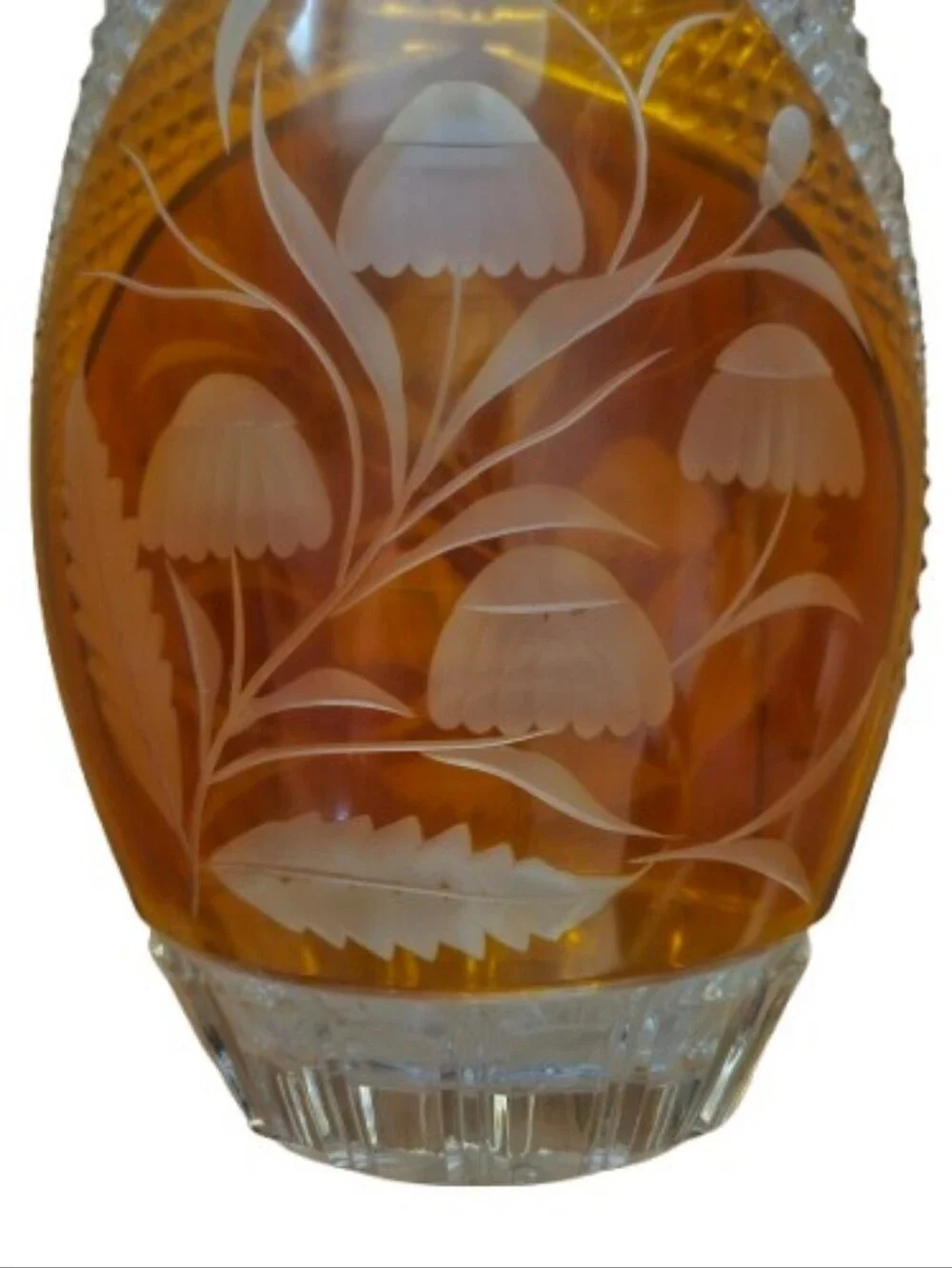 *NWT Julia Glassworks 1960s 24% Lead Crystal Vase